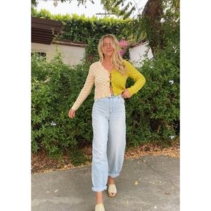 NWT Free People Rollas Genie Jean Size 26, Balloon + Barrel Wide Leg